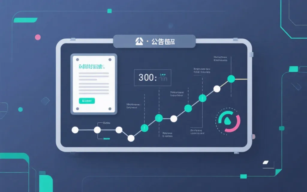 平台公告与时间轴结构示意